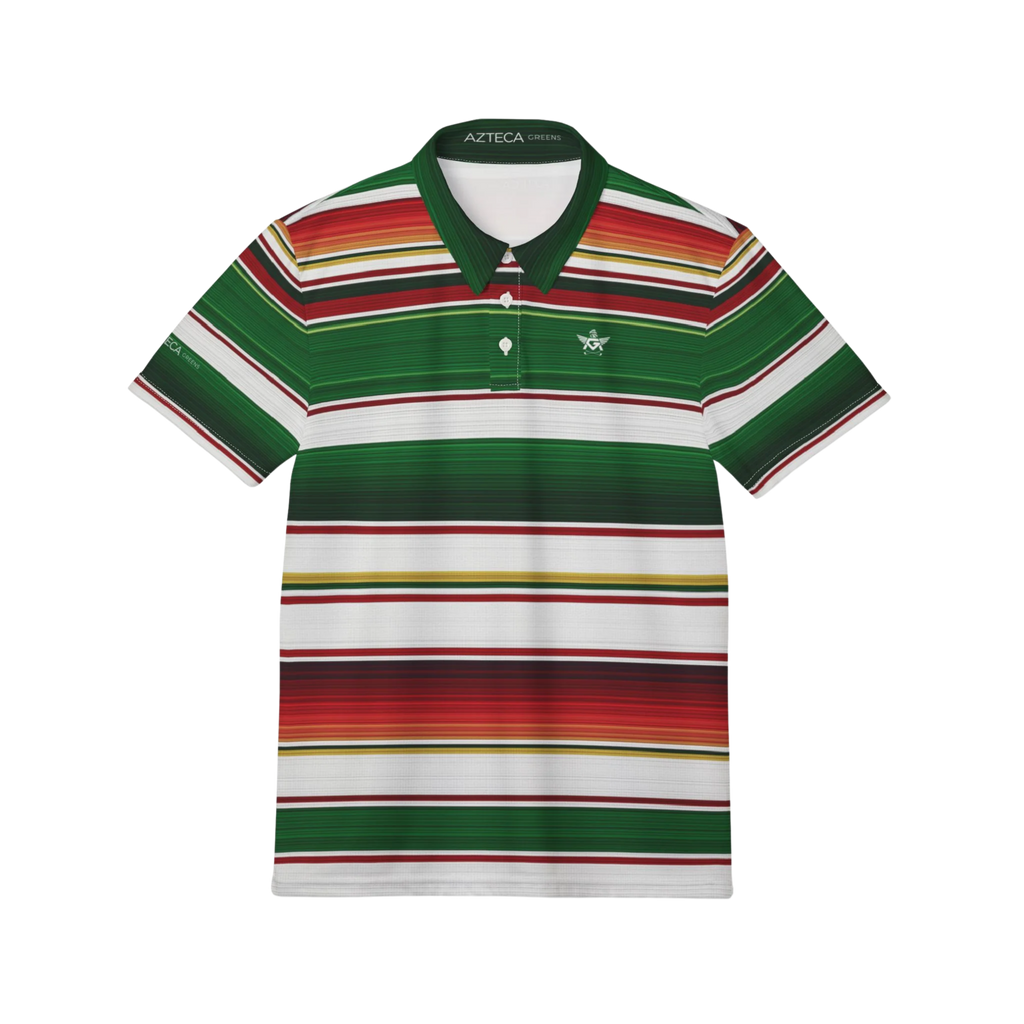 Azteca Greens Serape Polo
