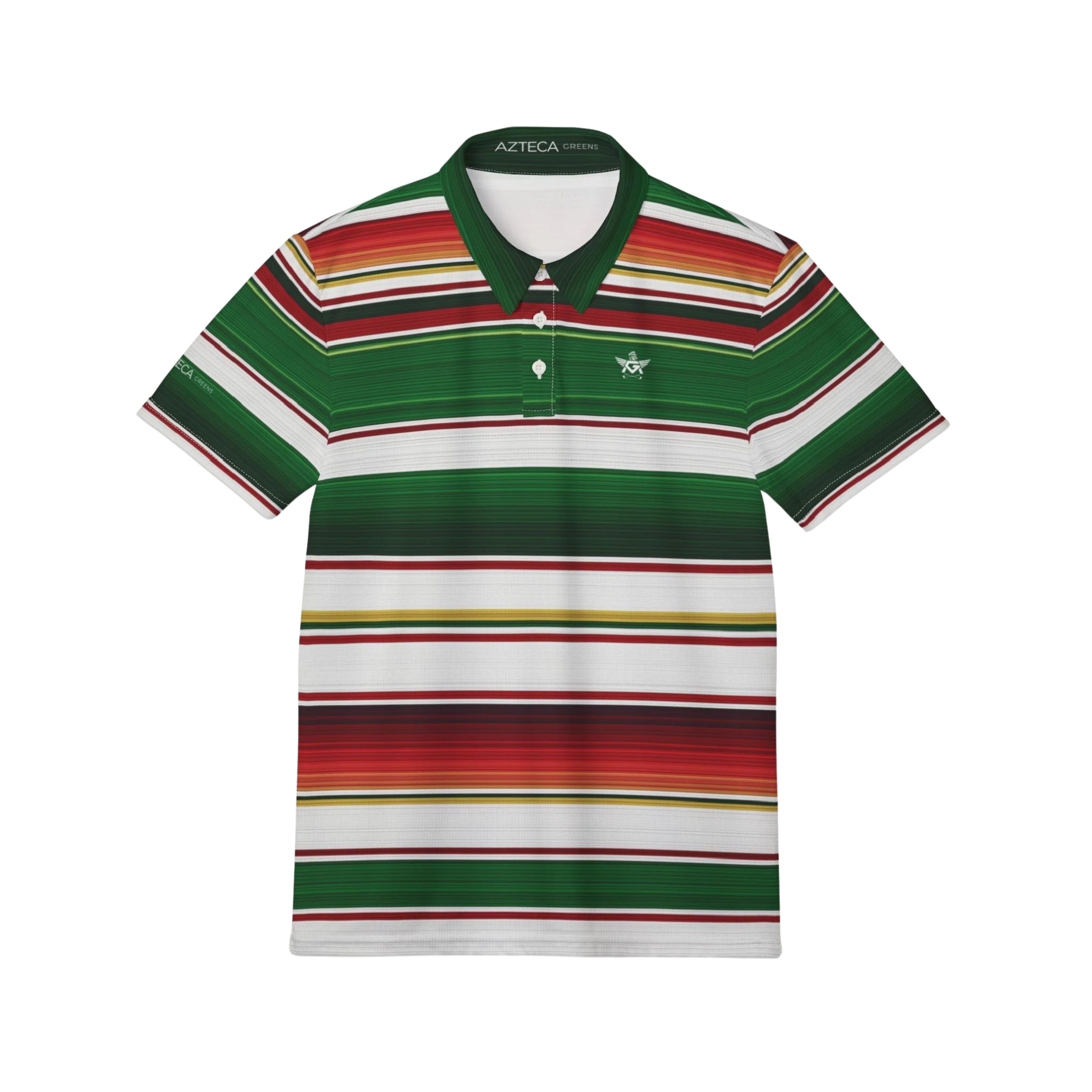 Azteca Greens Serape Polo