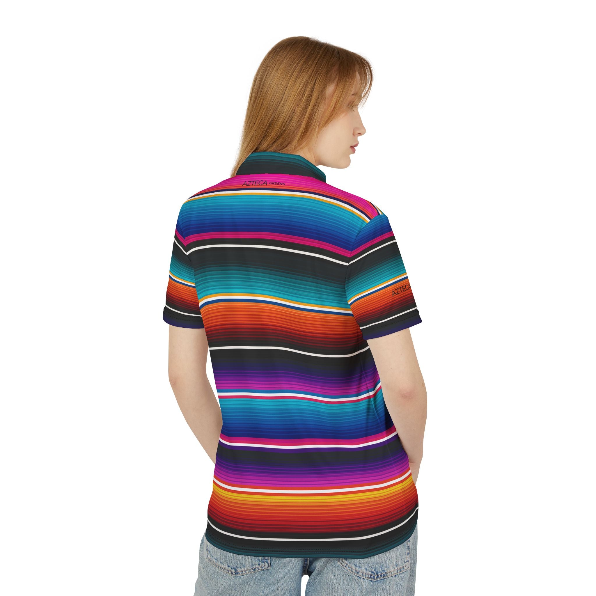 Fiesta Coral Serape Polo