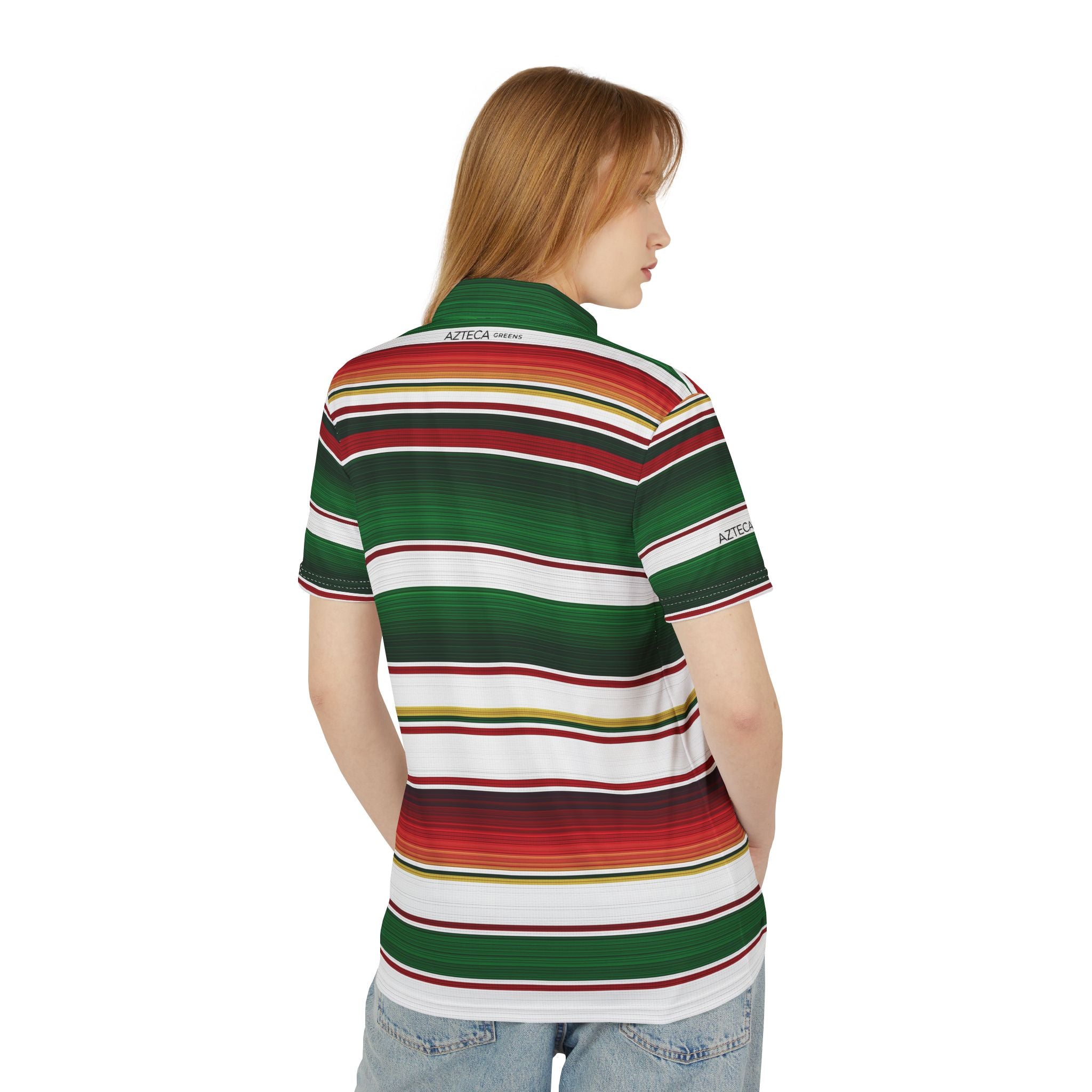 Azteca Greens Serape Polo