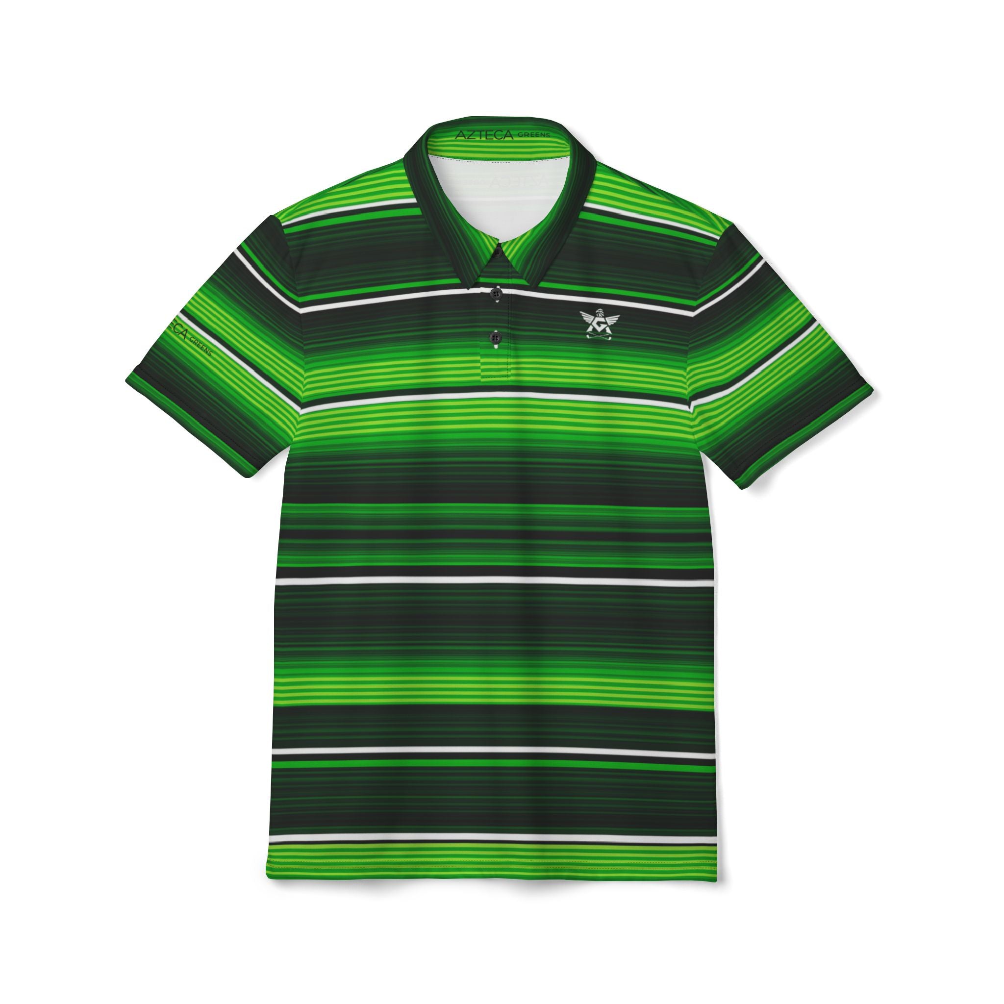 Electric Limón Serape Polo – Azteca Greens