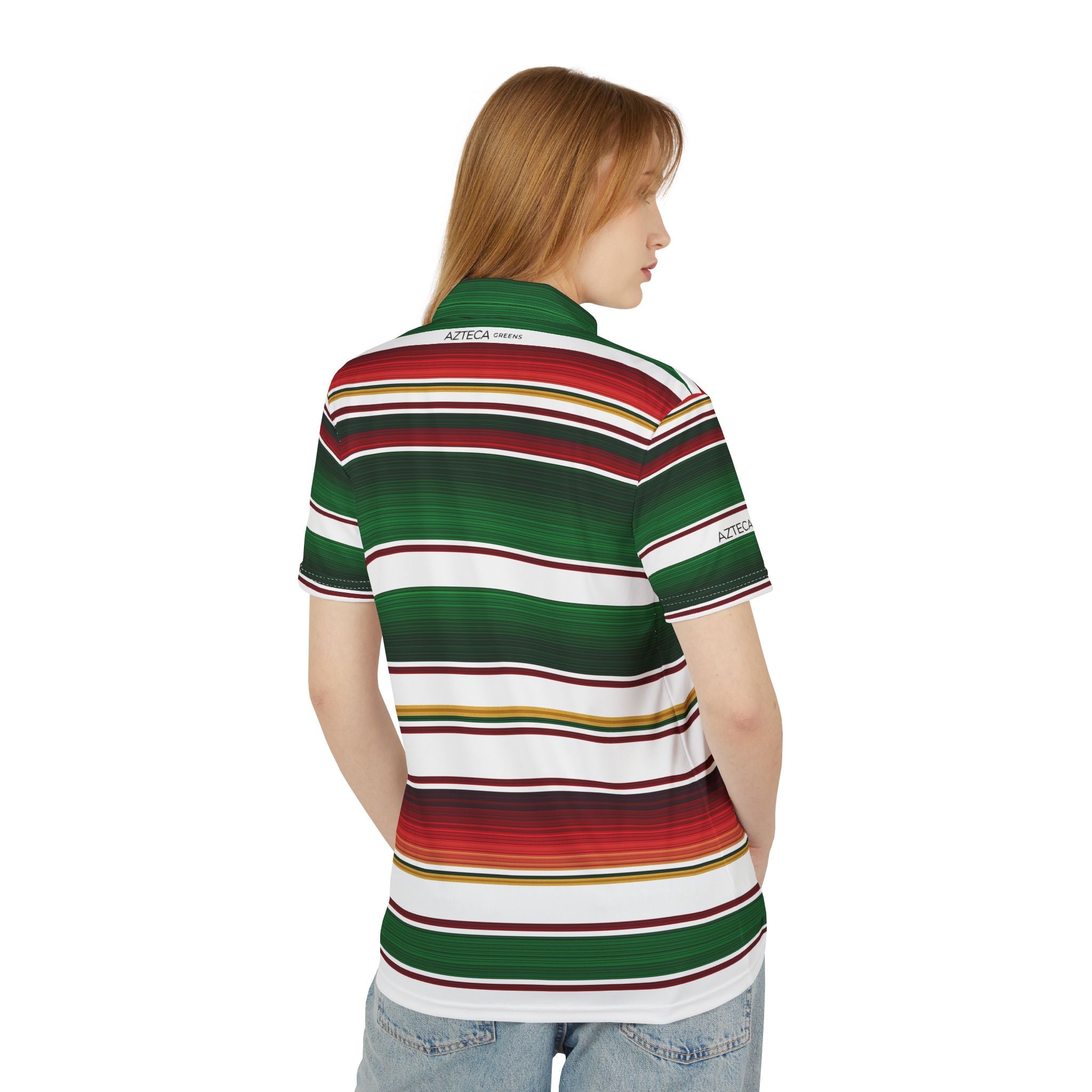 Azteca Greens Serape Polo