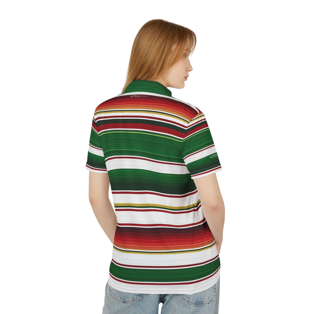 Azteca Greens Serape Polo