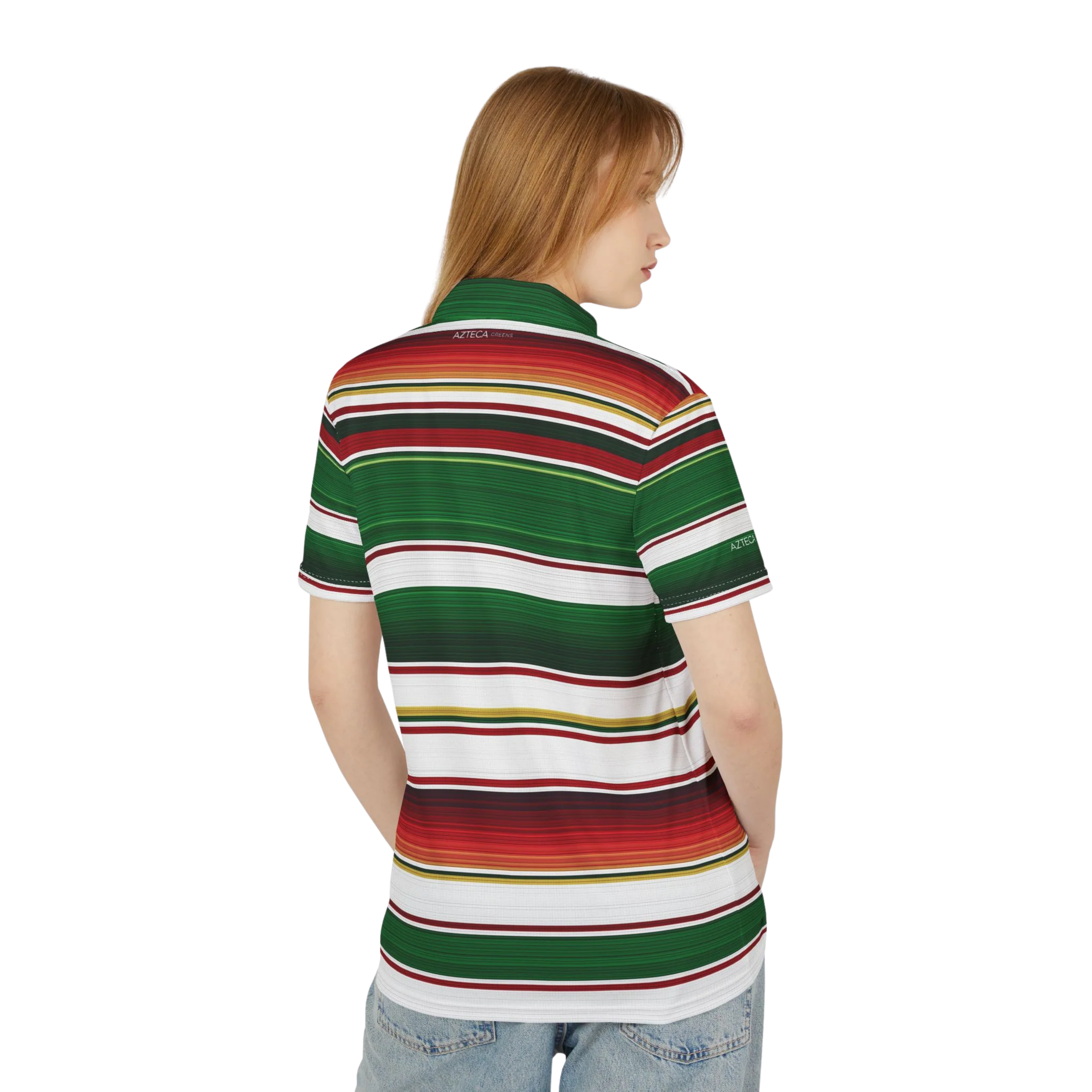 Azteca Greens Serape Polo