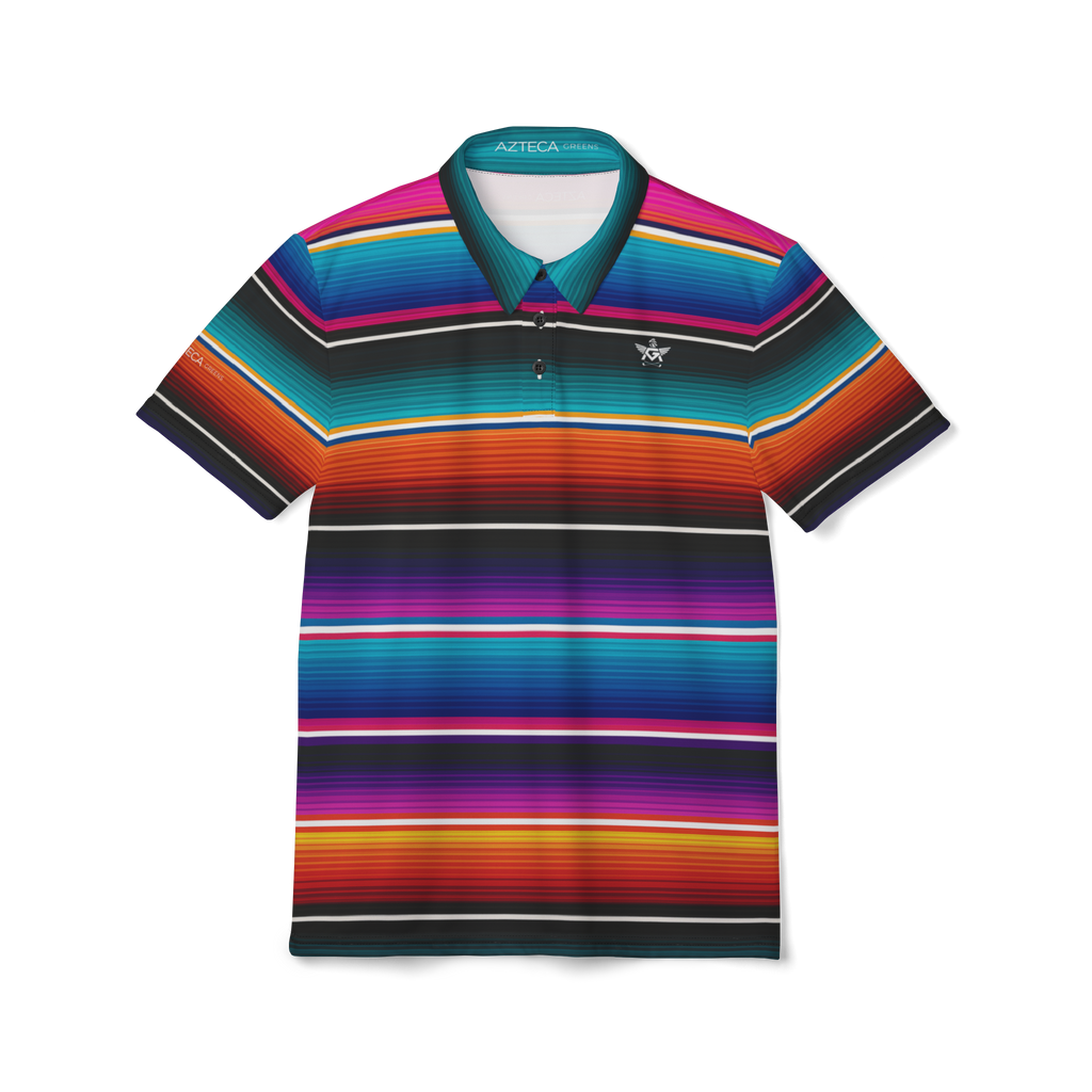 Fiesta Coral Serape Polo