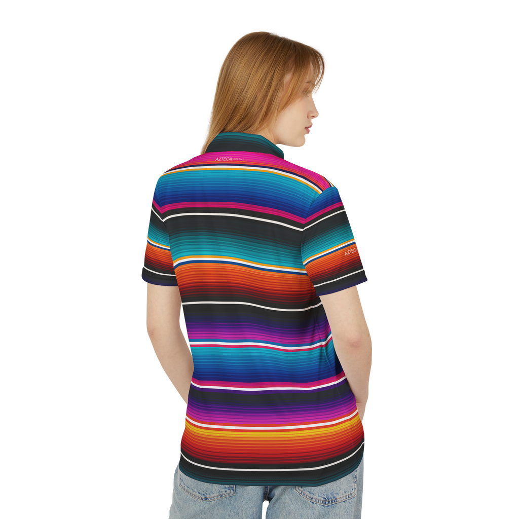 Fiesta Coral Serape Polo